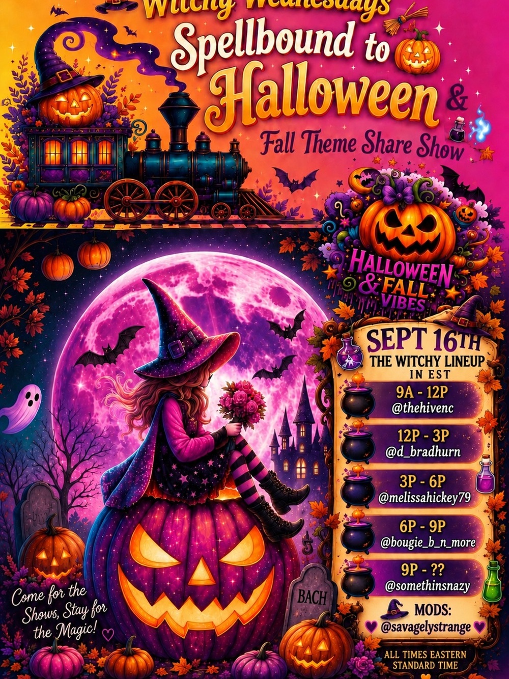Witchy Wednesday’s Spellbound to Halloween train show